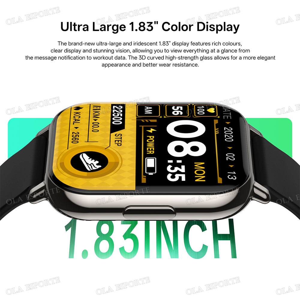 Jam Tangan Pintar Baru 1.83''  - Smartwatch X12 ulasan dan harga