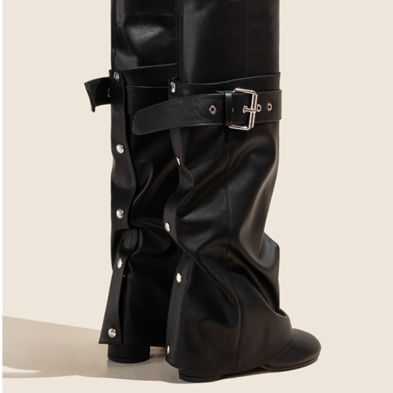 Sepatu Bot Setinggi Lutut Wani - Leather Classic Strap ulasan dan harga