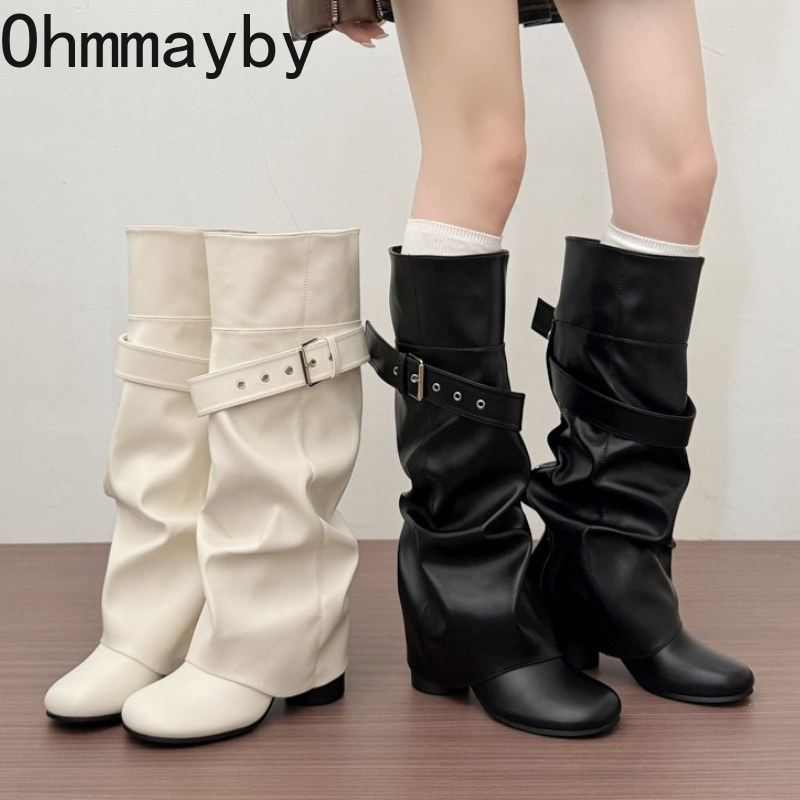 Sepatu Bot Wanita Setinggi Lut - Leather Classic Strap ulasan dan harga