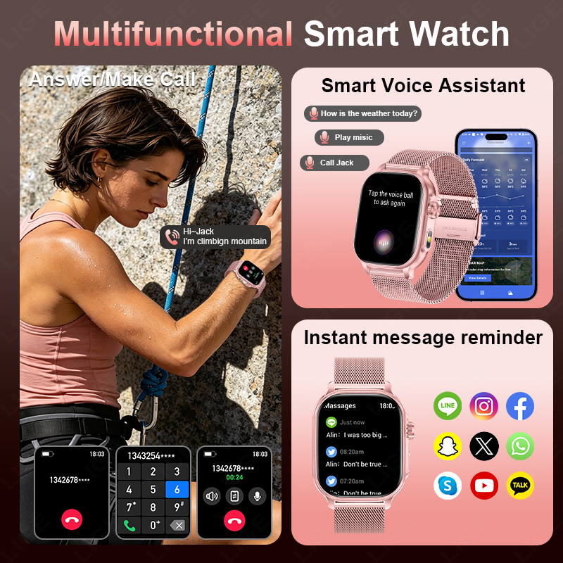 Jam Tangan Pintar 2026 Baru de - Smartwatch X12 ulasan dan harga